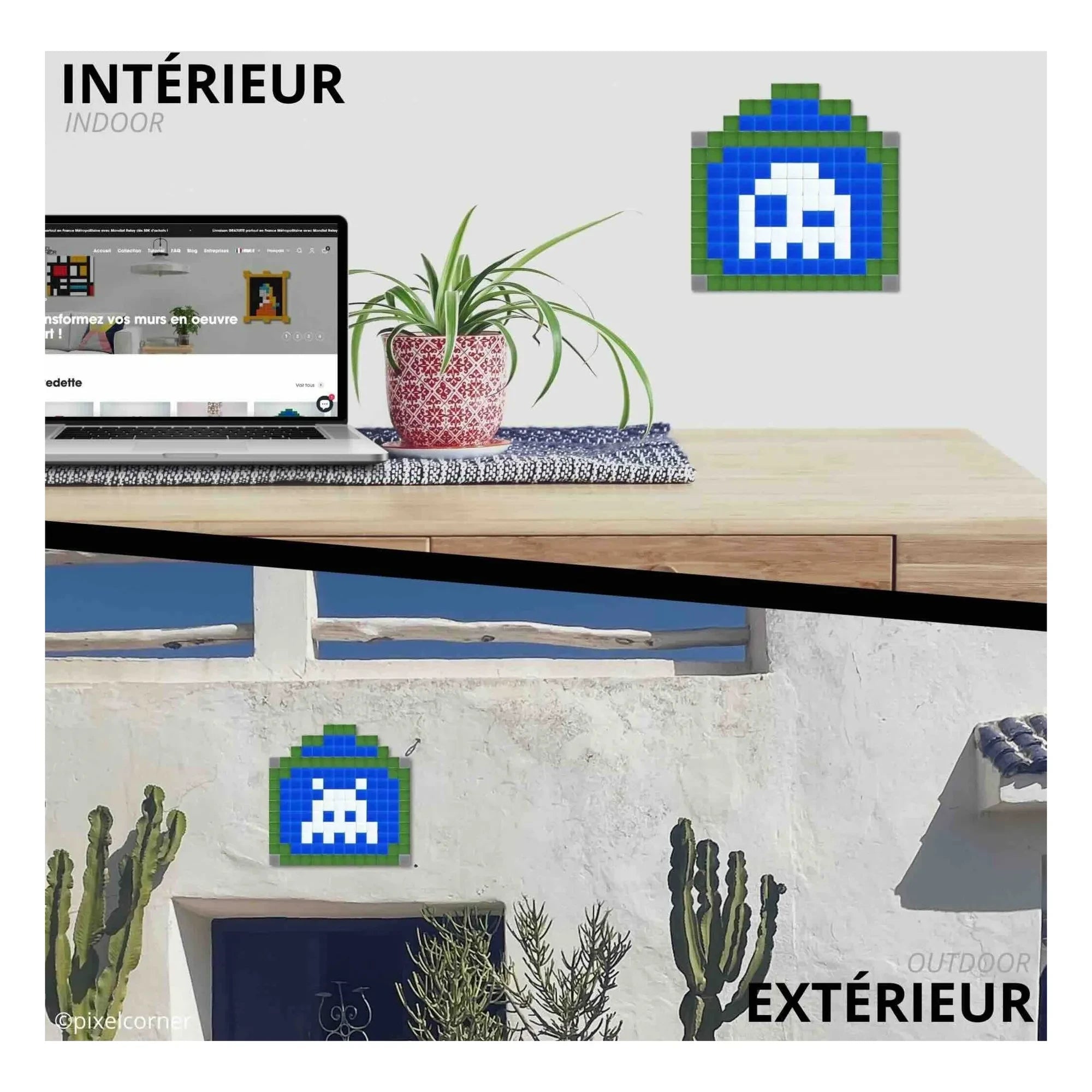 Pixel Corner - Pixel Art Kiti - Paris Sokağı | Mavi
