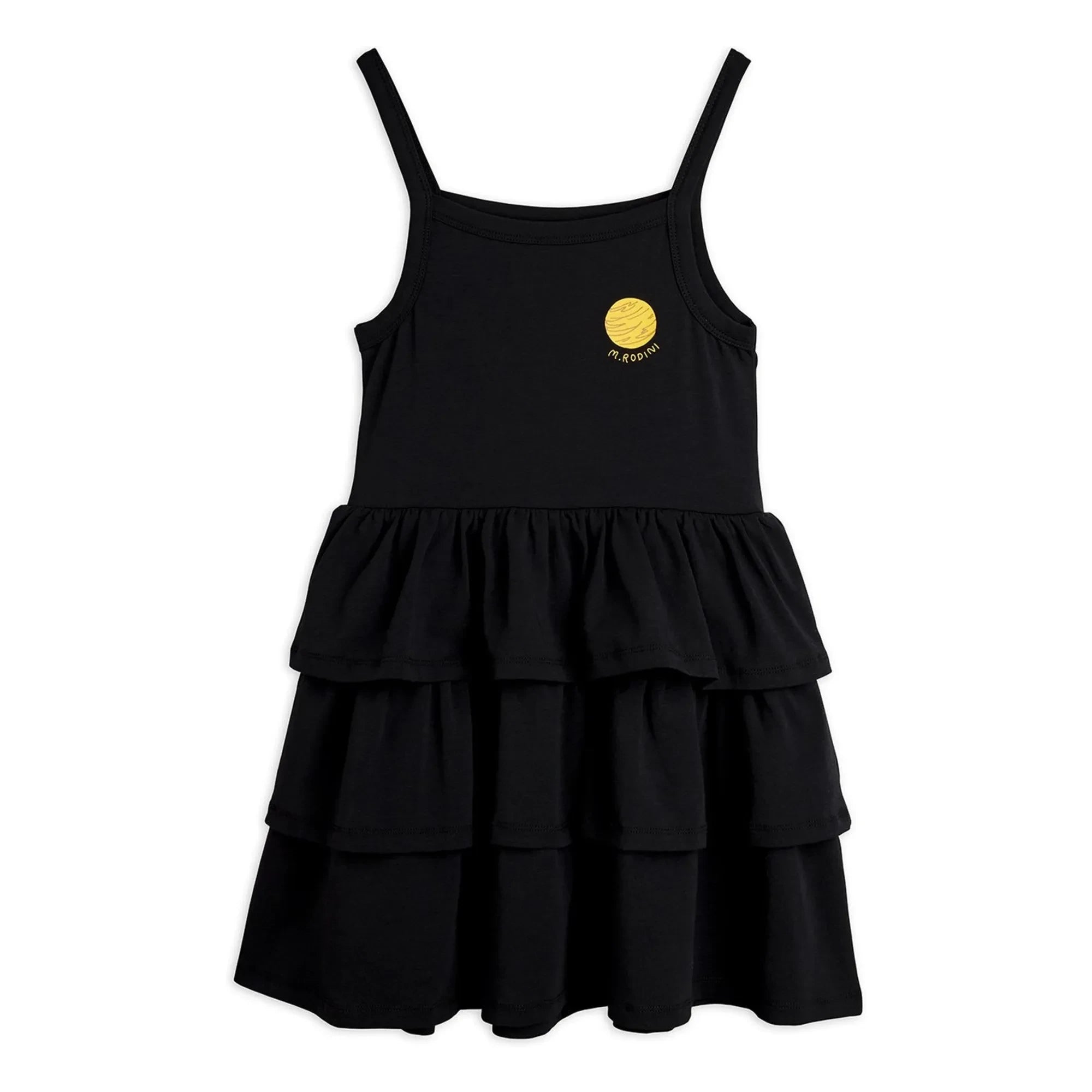 Mini Rodini - Planète Bio-Baumwollkleid | Schwarz