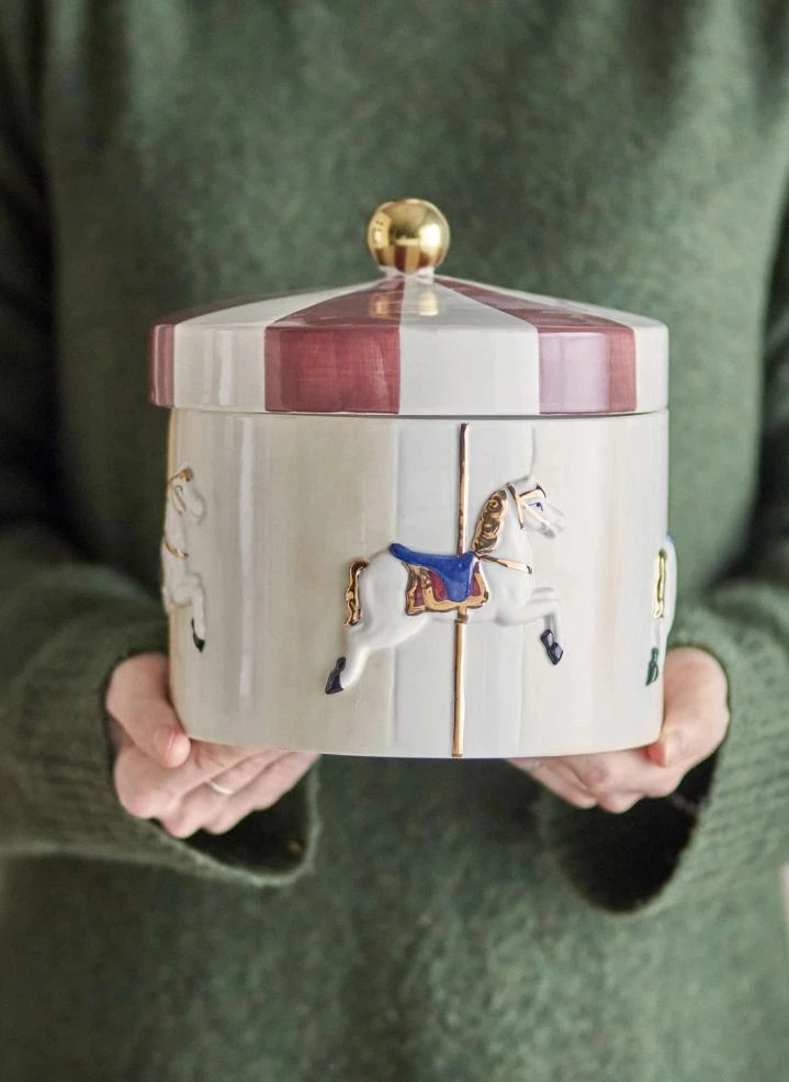Bloomingville Mini - Aufbewahrungsbox Karussell | Beige