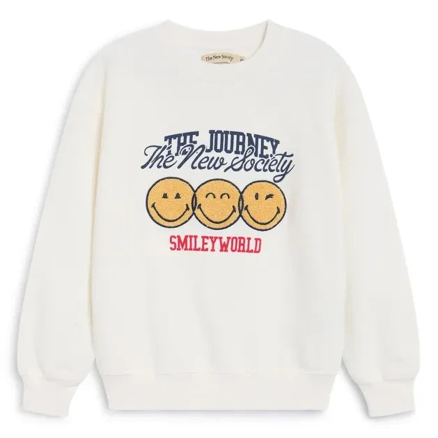 Die neue Gesellschaft – Smiley-Sweatshirt | Beyaz