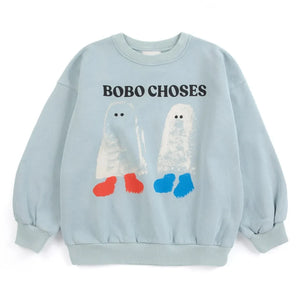 Bobo Choses - Bobo Choses Geister-Sweatshirt aus Bio-Baumwolle | Hellblau