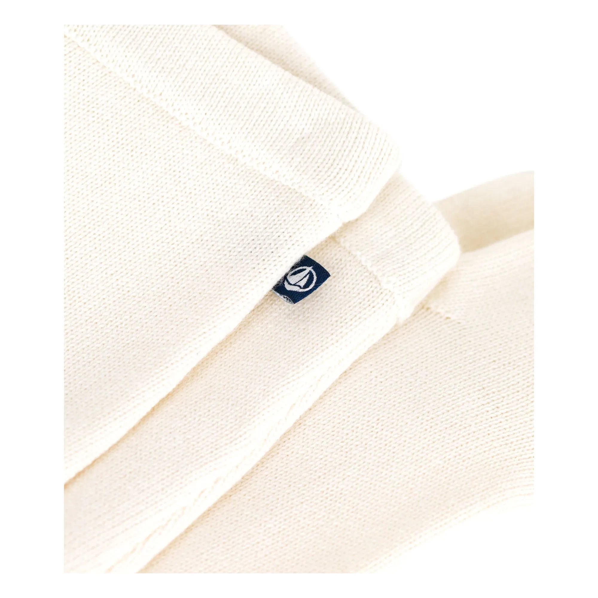 Petit Bateau - Yünlü Fileli Paçalı Tayt | Ecru