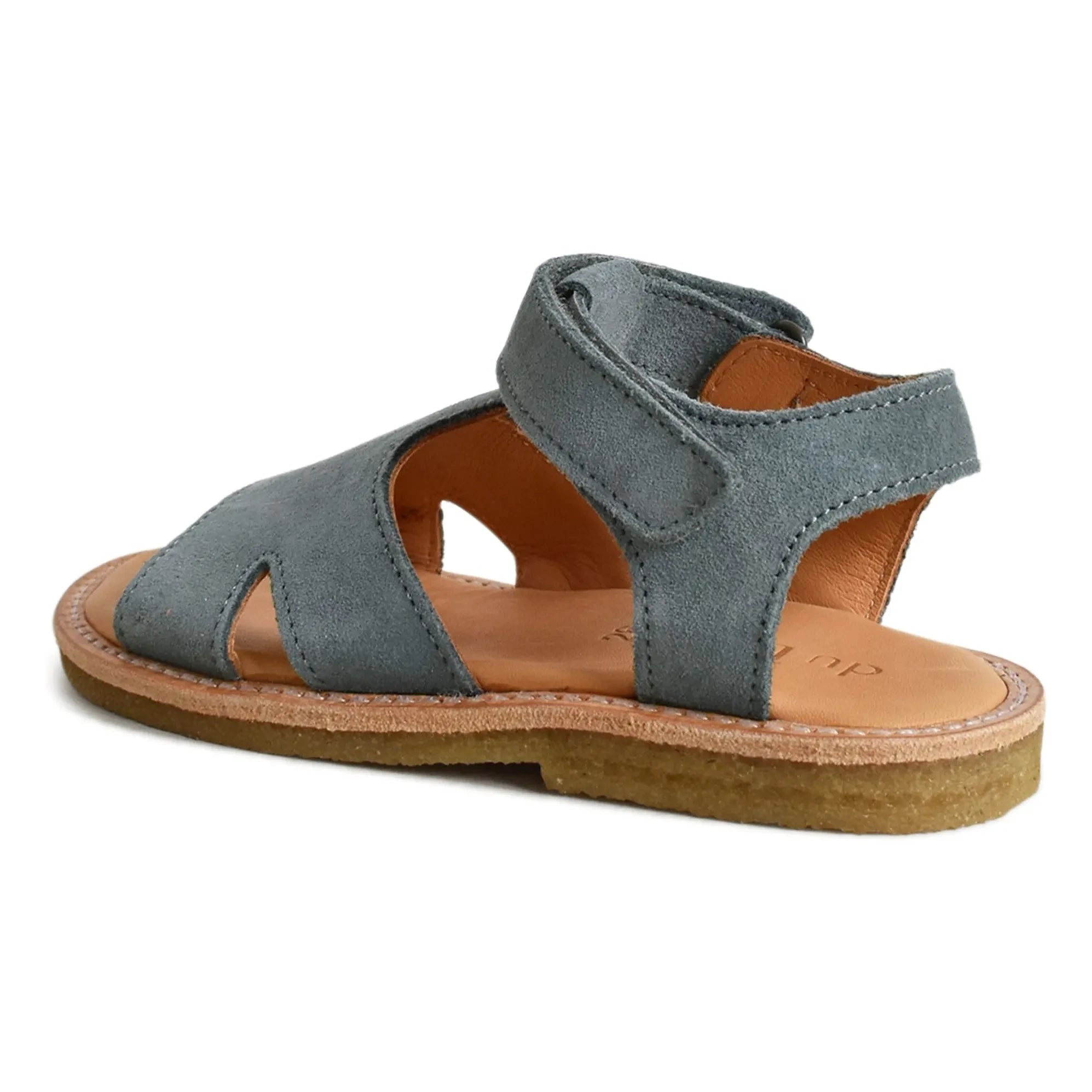 du Loua - Du Alfie Wildleder Sandalen | Grau Blau
