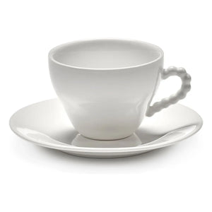 Serax - Perle Fine Tasse und Unterteller, Wouters & Hendrix - 2er-Set | Weiß