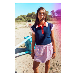 Indee - Valor Netz-Polo-Shirt | Marineblau