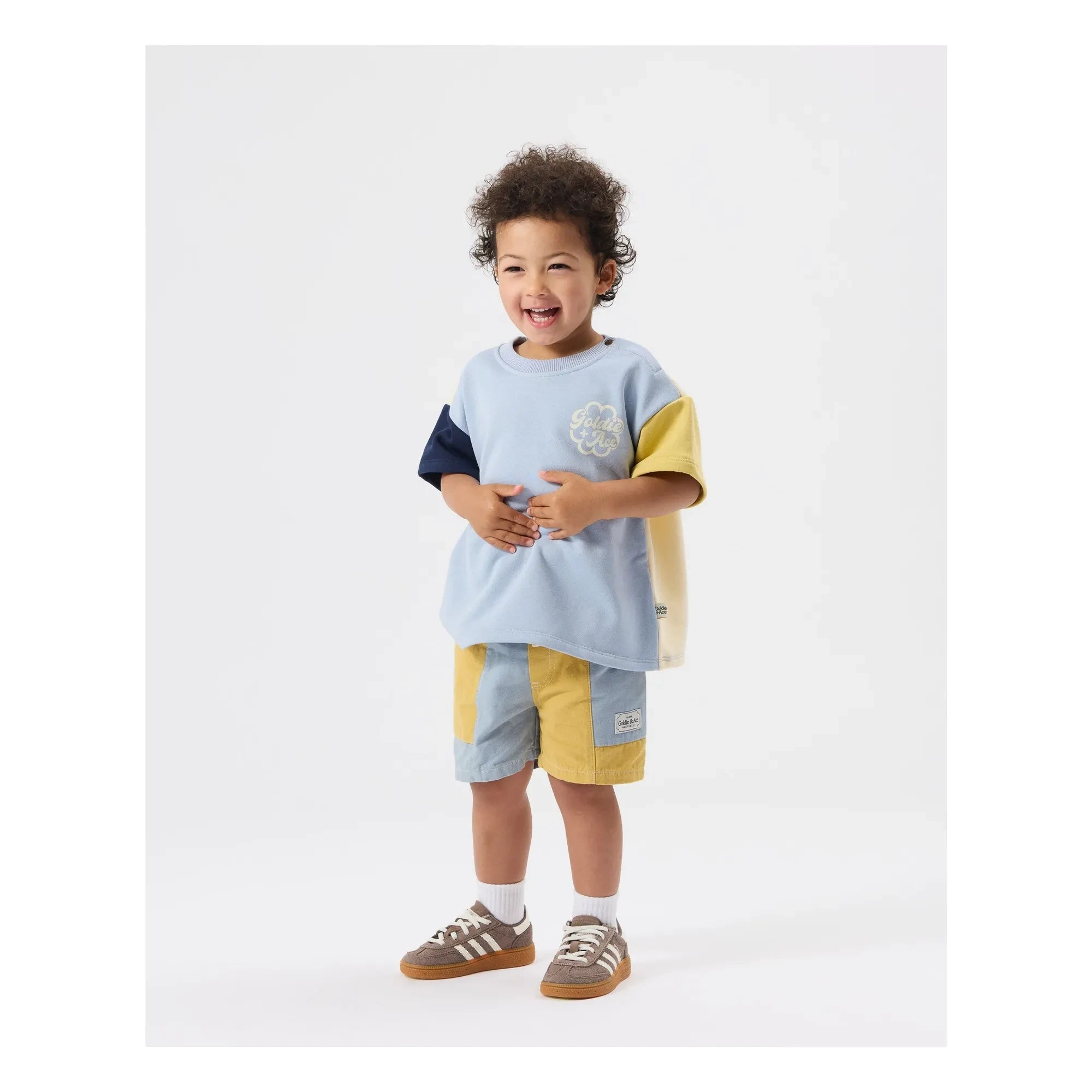 Goldie + Ace – Übergroßes T-Shirt | Hellblau