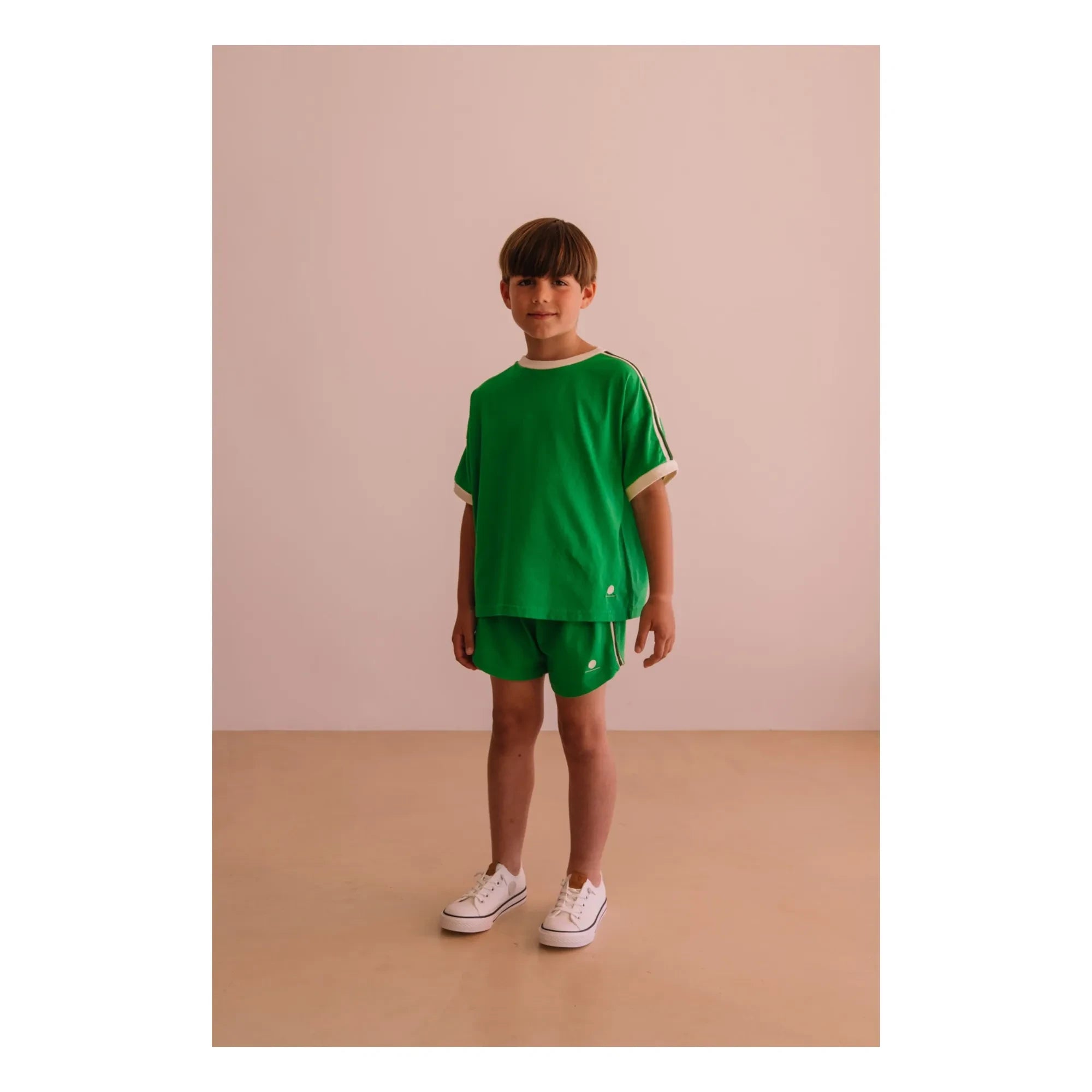 We Are Kids - Taylor Kontrast Bio-Baumwoll-T-Shirt | Meadow Green