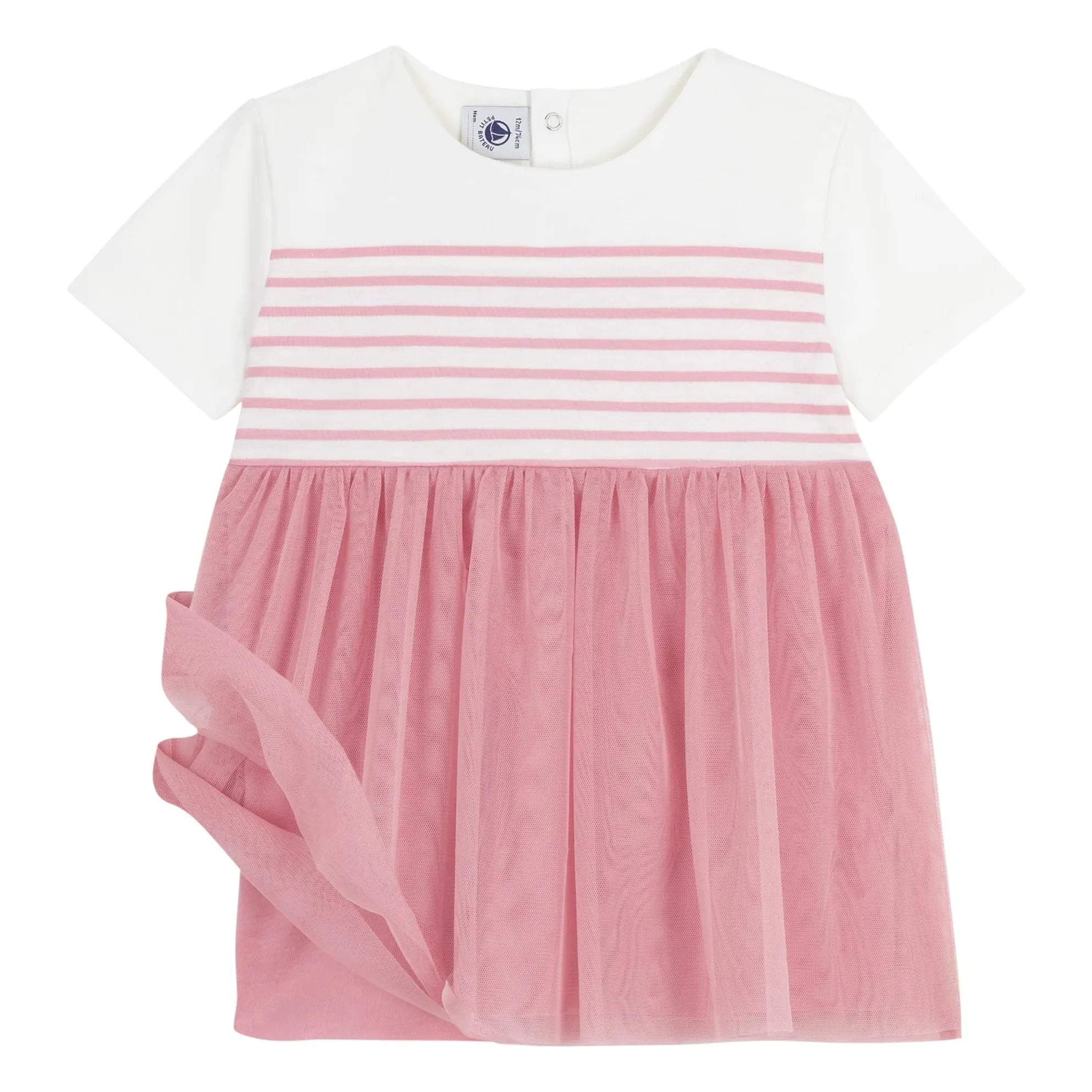 Petit Bateau - Barlotta Bio-Baumwollkleid | Rosa