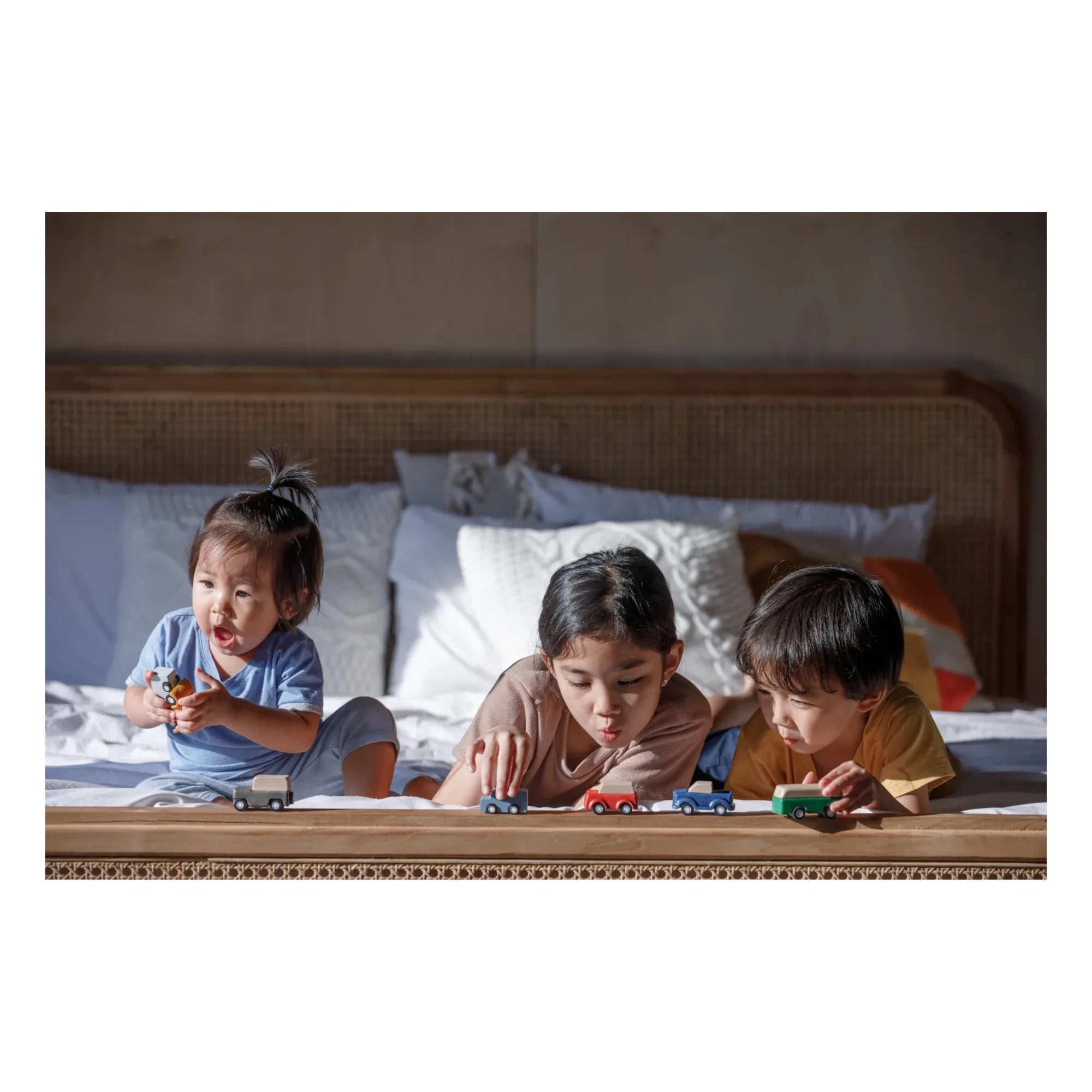 Plan Toys - Mini Holzfahrzeuge - 5er-Set