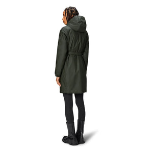 Rains - Lohja Long Hooded Parka | Khaki