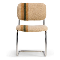 The Socialite Family - Streifiger Mohair-Stoff Classica Stuhl | Braun