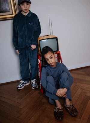 Cos I Said So - Samt Hemdjacke | Kohlengrau