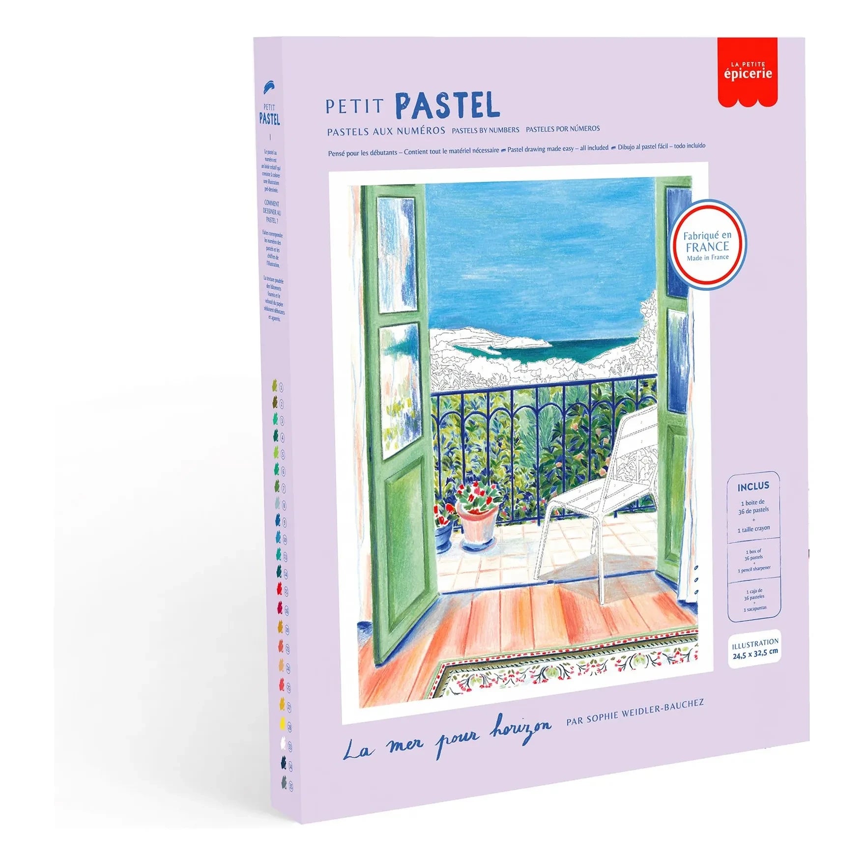 La Petite Épicerie - Pastell-Set nach Zahlen - La Mer pour Horizon
