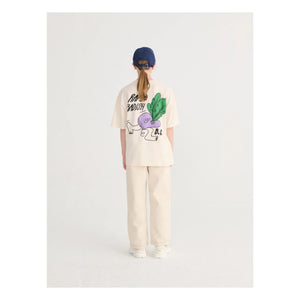 Bobo Choses - Rapid Radish Oversized T-Shirt Bio-Baumwolle | Weiß