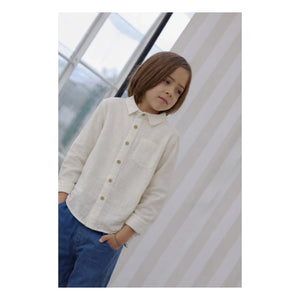 Lililotte - Constantin Bio-Baumwoll-Musselinshemd | Ecru