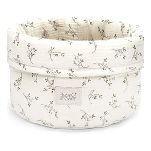 Babyshower - Oliver Bloom Aufbewahrungskorb | Ecru