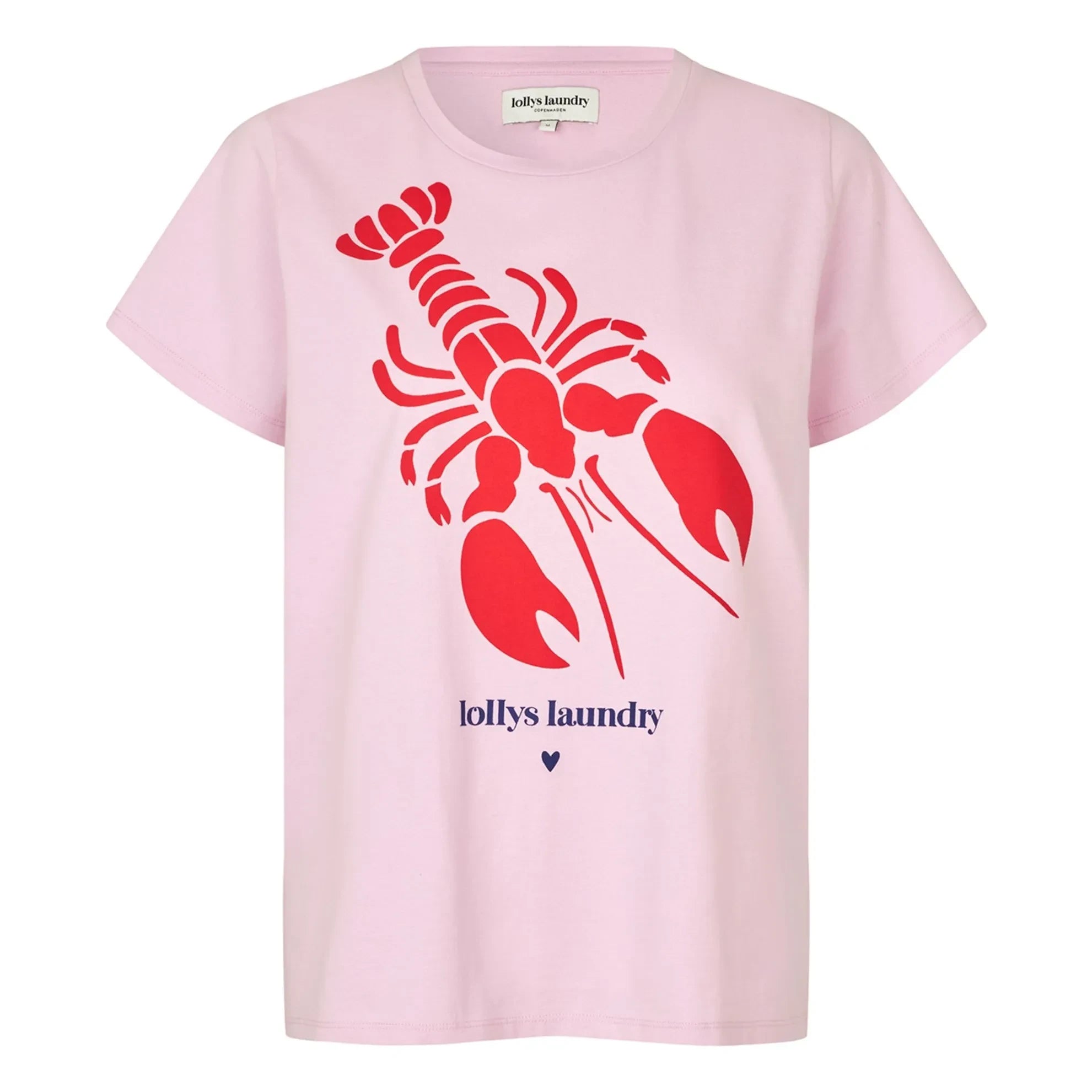 Lollys Laundry - Roma Lobster Baumwoll-T-Shirt | Rosa