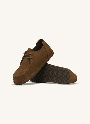 BIRKENSTOCK - Utti schnürbarer Veloursleder-Loafer | Dunkelbraun