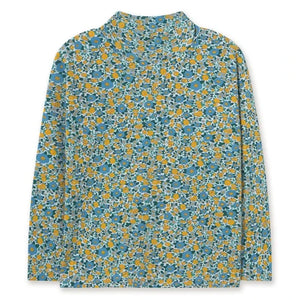 Tinycottons – Gerippter Rollkragenpullover aus Bio-Baumwolle mit Streifen | Blau