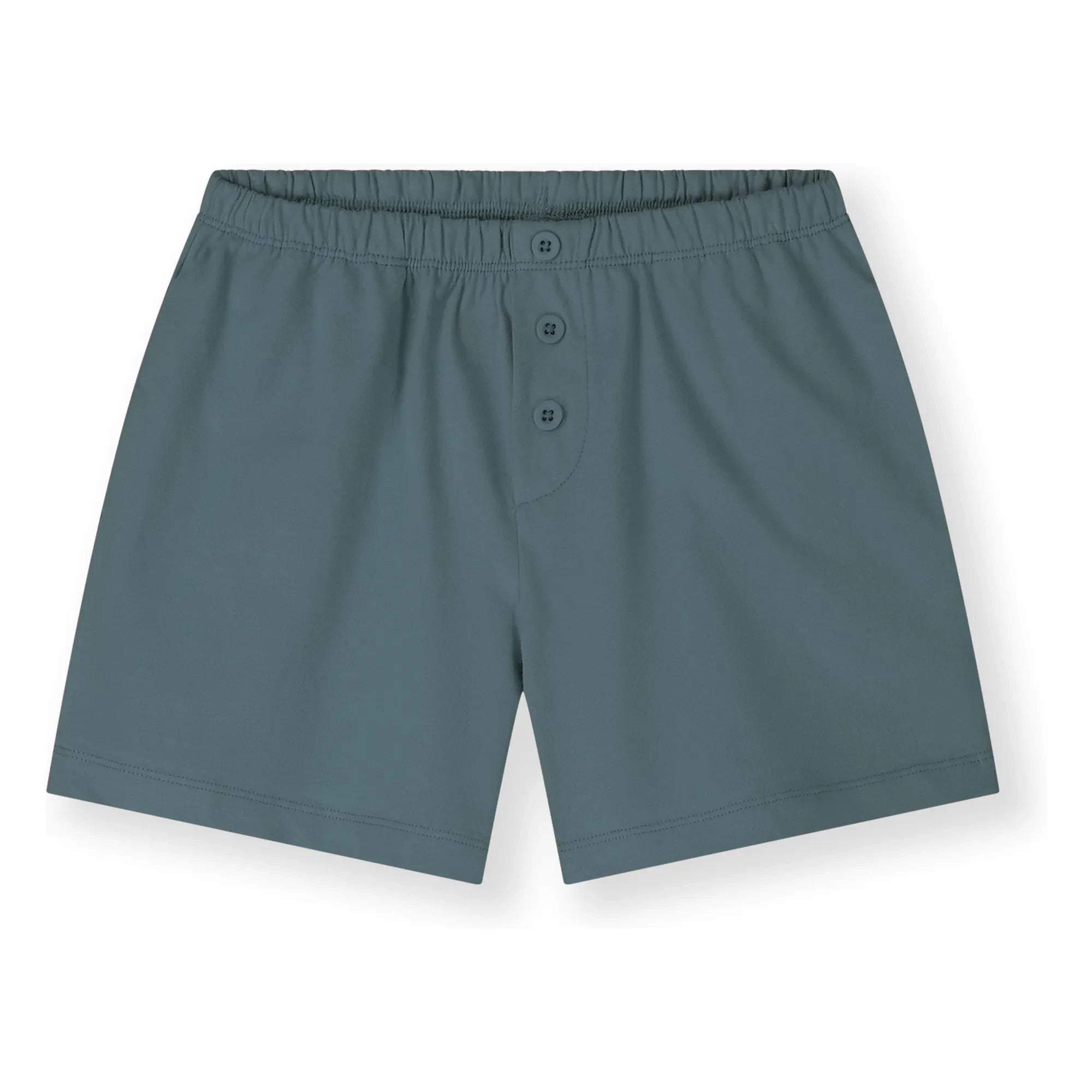 Gray Label - Shorts mit Knöpfen aus Bio-Baumwolle | Pfauenblau
