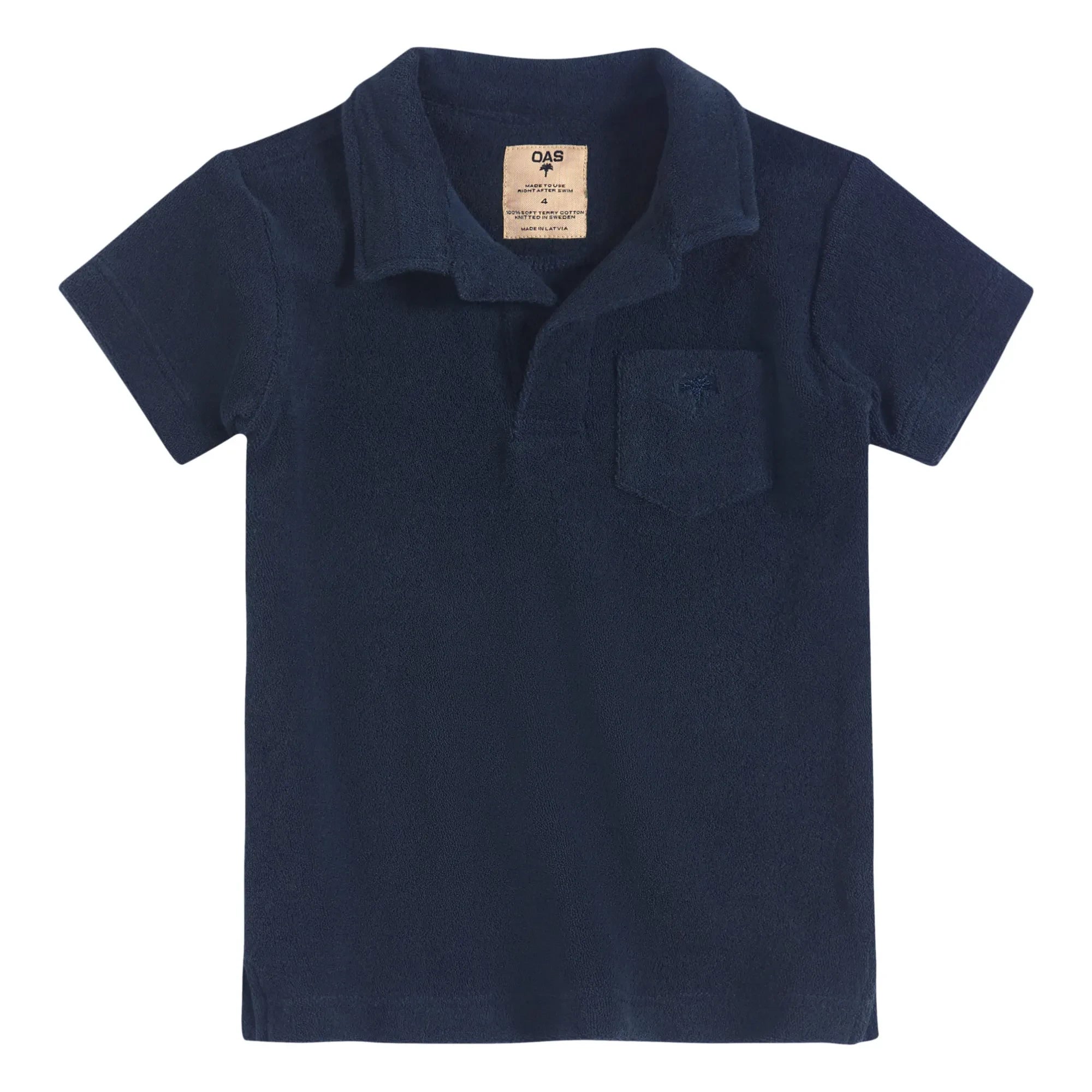 OAS – Frottee Polohemd | Marineblau