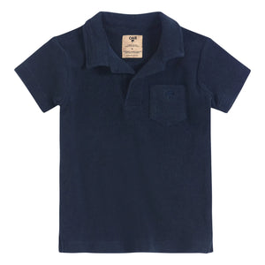 OAS – Frottee Polohemd | Marineblau