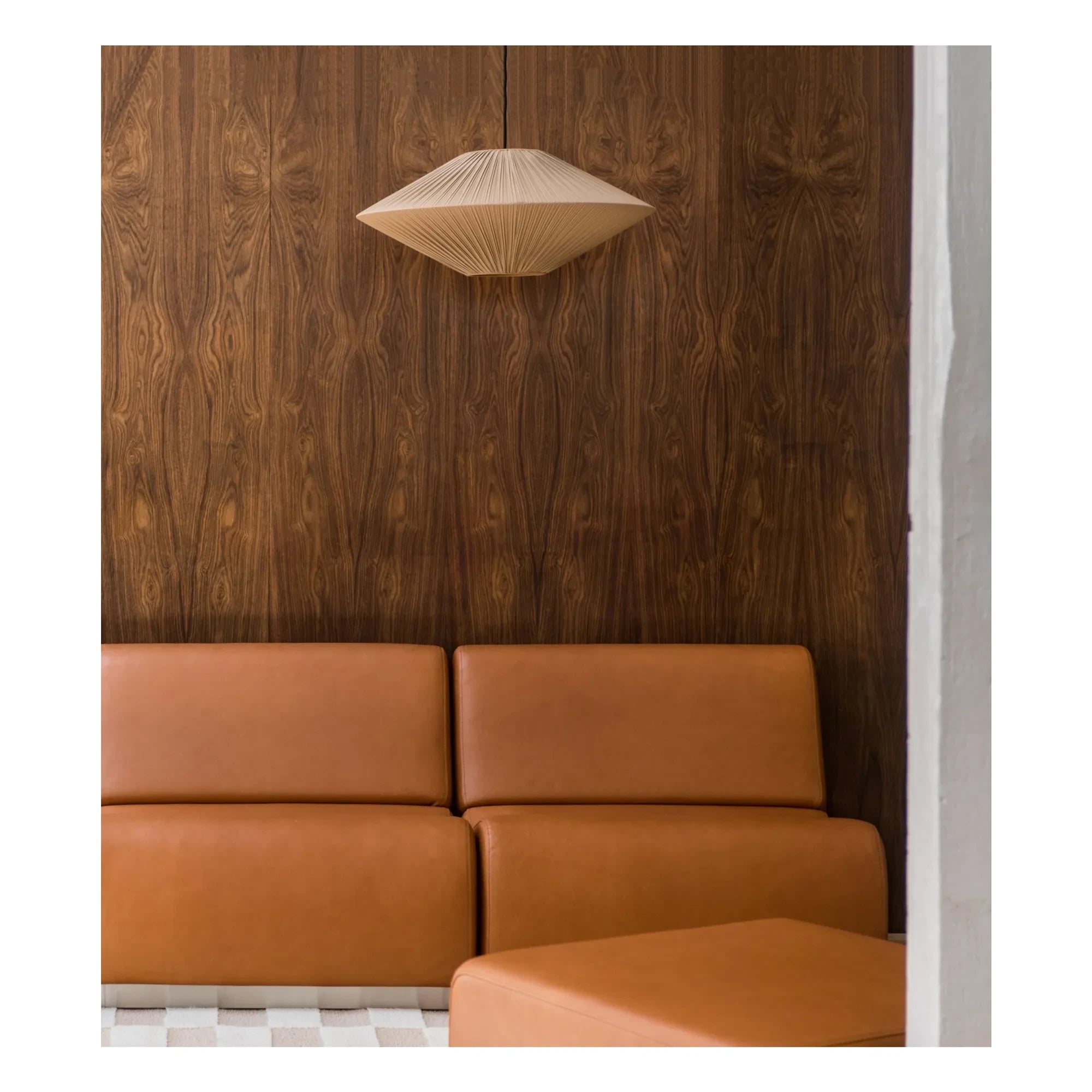 The Socialite Family - Brera Falten Baumwoll-Pendelleuchte - EU-Version (220 V) | Sand