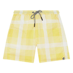 Finger in the nose - Freeboy Carreaux Badeshorts | Blassgelb