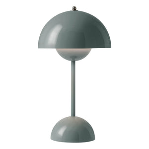 & Tradition - VP9 Flowerpot Portable Tischleuchte, Verner Panton | Grau-Blau