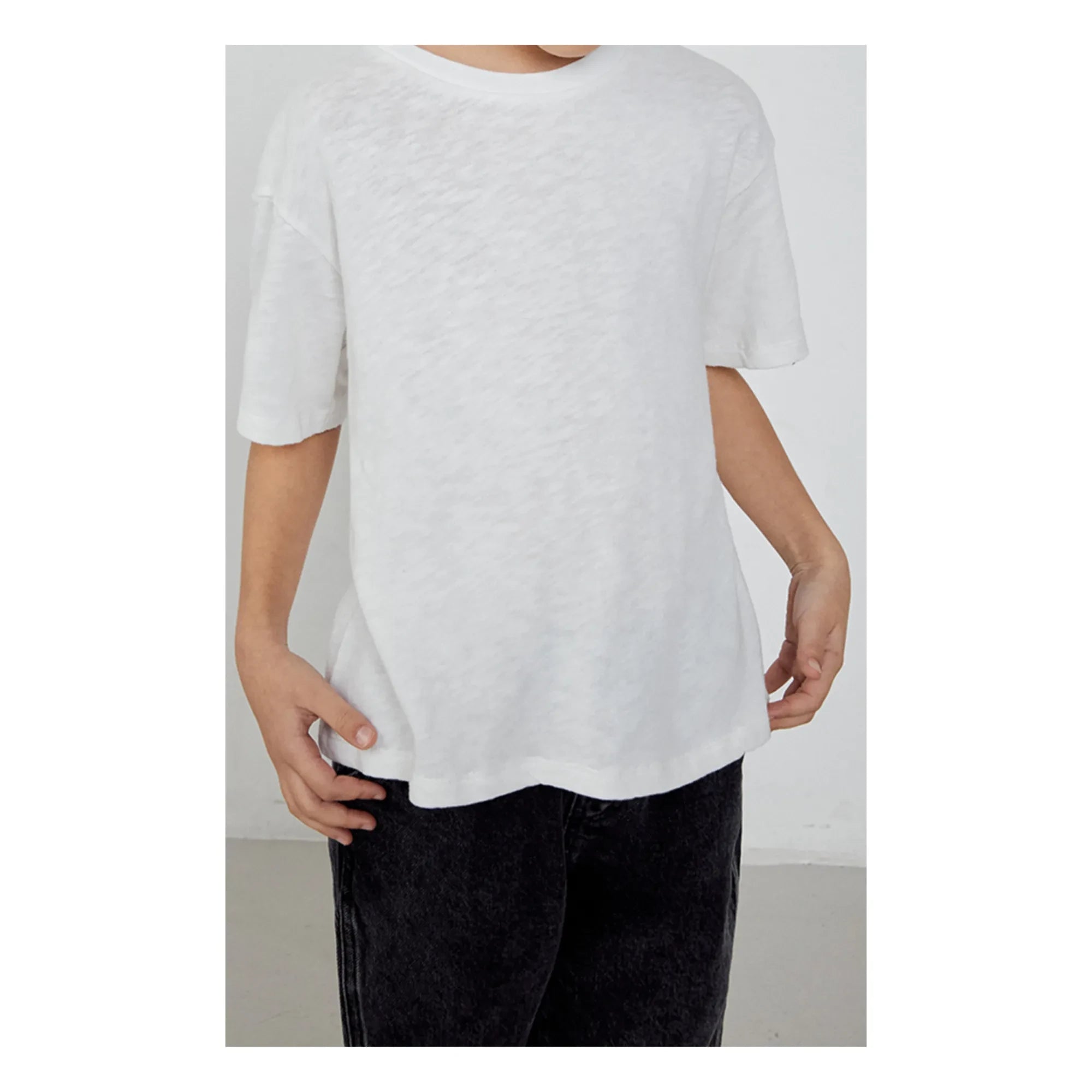 American Vintage – Weißes, schlichtes T-Shirt