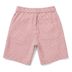 Smallable Kid - Gestreifte Tom Shorts | Kirschrot