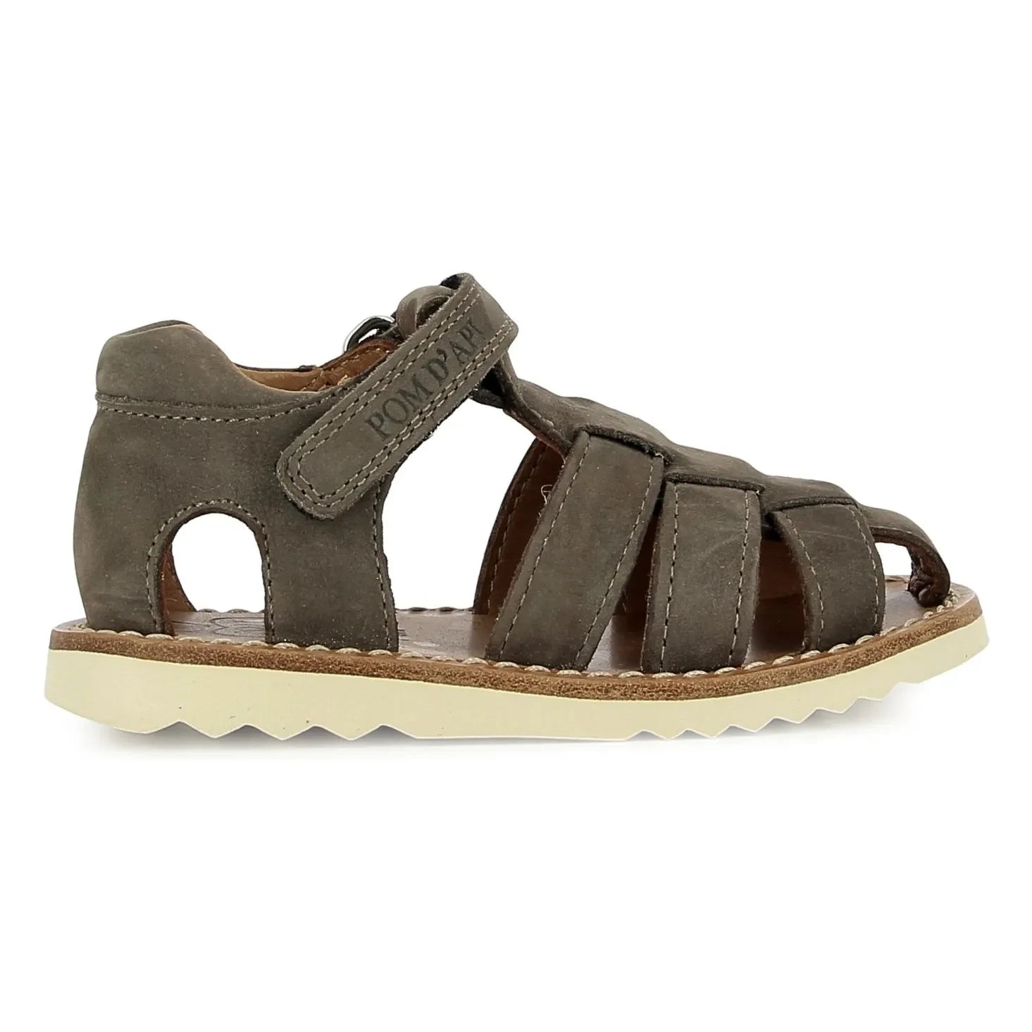 Pom d'Api - Waff Papy Nubuk Sandalen | Vereistes braun