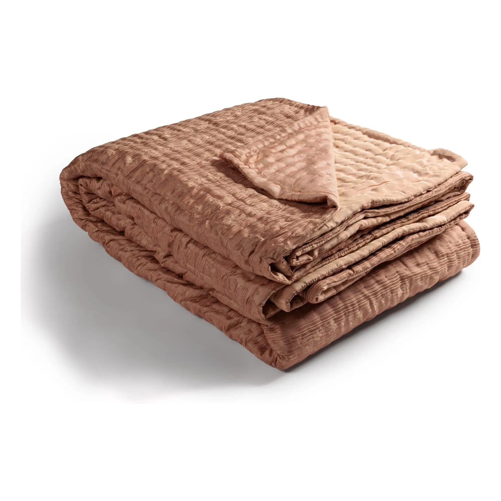 Le Monde Sauvage - Ritournelle Seiden-Tagesdecke | Blush