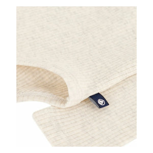 Petit Bateau - Fitilli boğazlı body | Heather beige