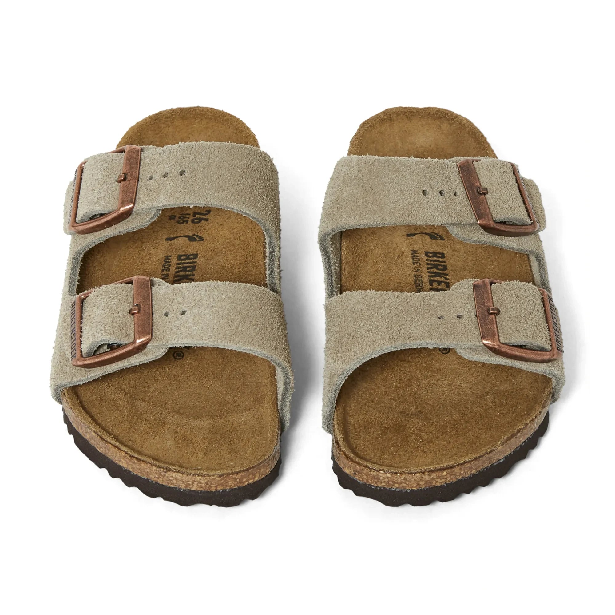 BIRKENSTOCK - Arizona Wildleder-Sandalen | Dunkelbeige-Braun