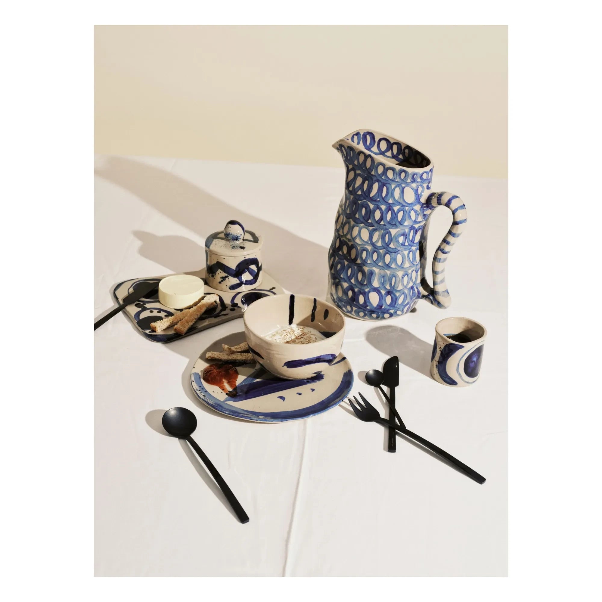 Serax - Sophia Dessertteller, Marie Michielssen - 4er Set | Blau