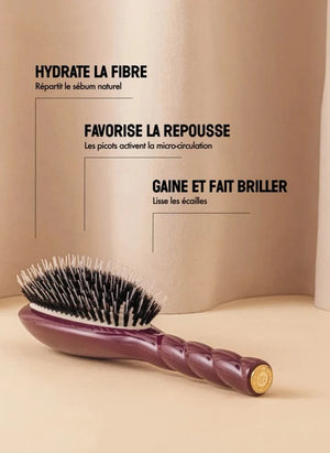 La Bonne Brosse - Die Unentbehrliche Haarbürste Nr. 02 - Pflege und Entwirrung | Aubergine
