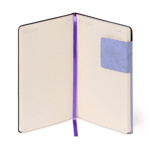 Legami - Kariertes Notizbuch mit monochromem Softcover - Cosmic Lilac - Mein Notizbuch