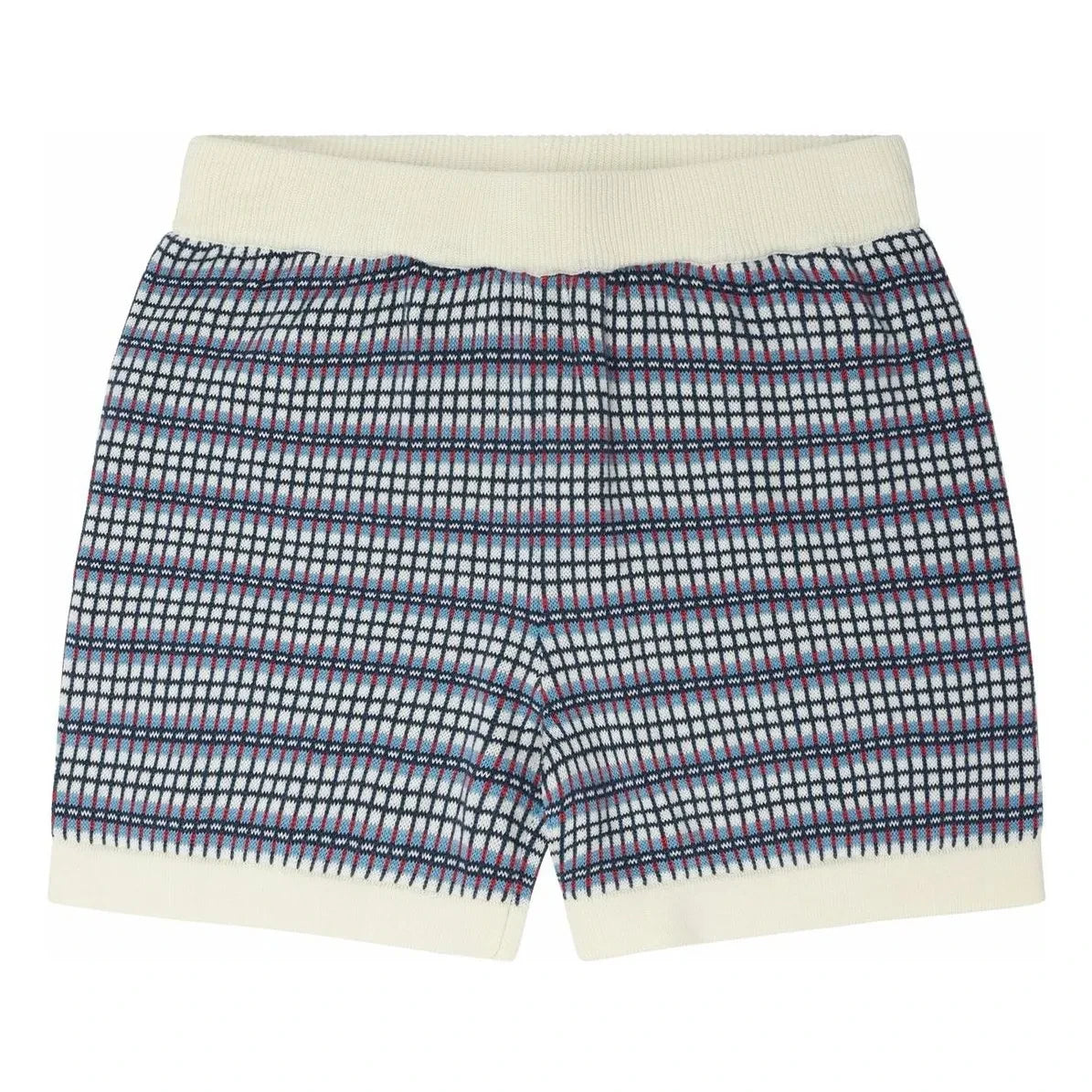 FUB - Bio-Baumwolle Feinstrick Karoshorts | Ecru
