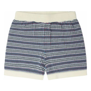 FUB - Bio-Baumwolle Feinstrick Karoshorts | Ecru