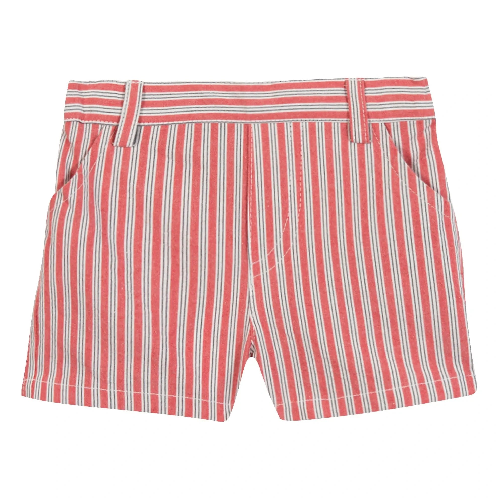 Tartine et Chocolat - Gestreifte Shorts | Rot