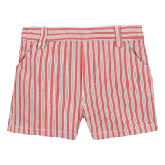 Tartine et Chocolat - Gestreifte Shorts | Rot
