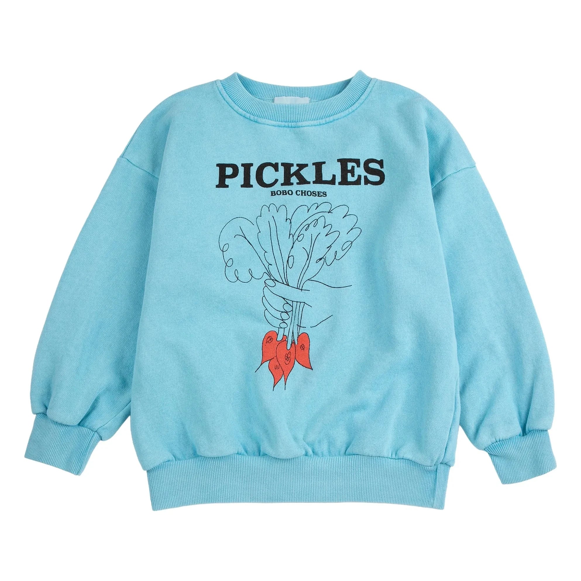 Bobo Choses - Pickles Bio-Baumwoll-Sweatshirt | Hellblau