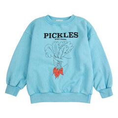 Bobo Choses - Pickles Bio-Baumwoll-Sweatshirt | Hellblau
