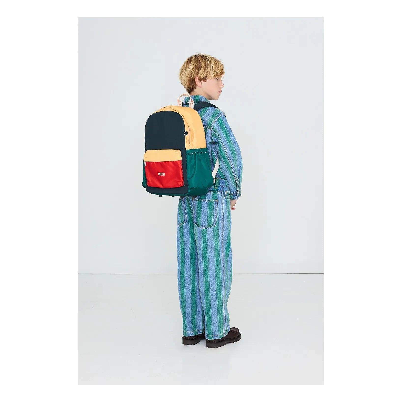 Tinycottons – Rucksack mit Farbblock-Design | Dunkelblau