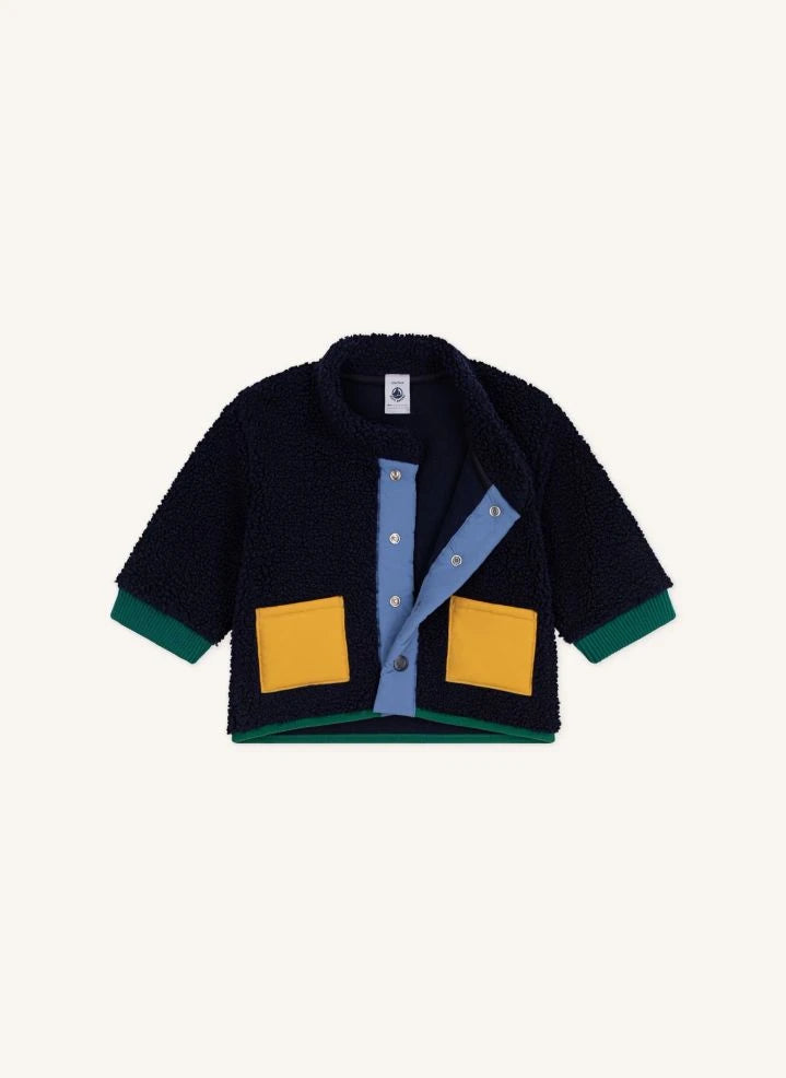 Petit Bateau - Sherpa tarzı ceket | Lacivert