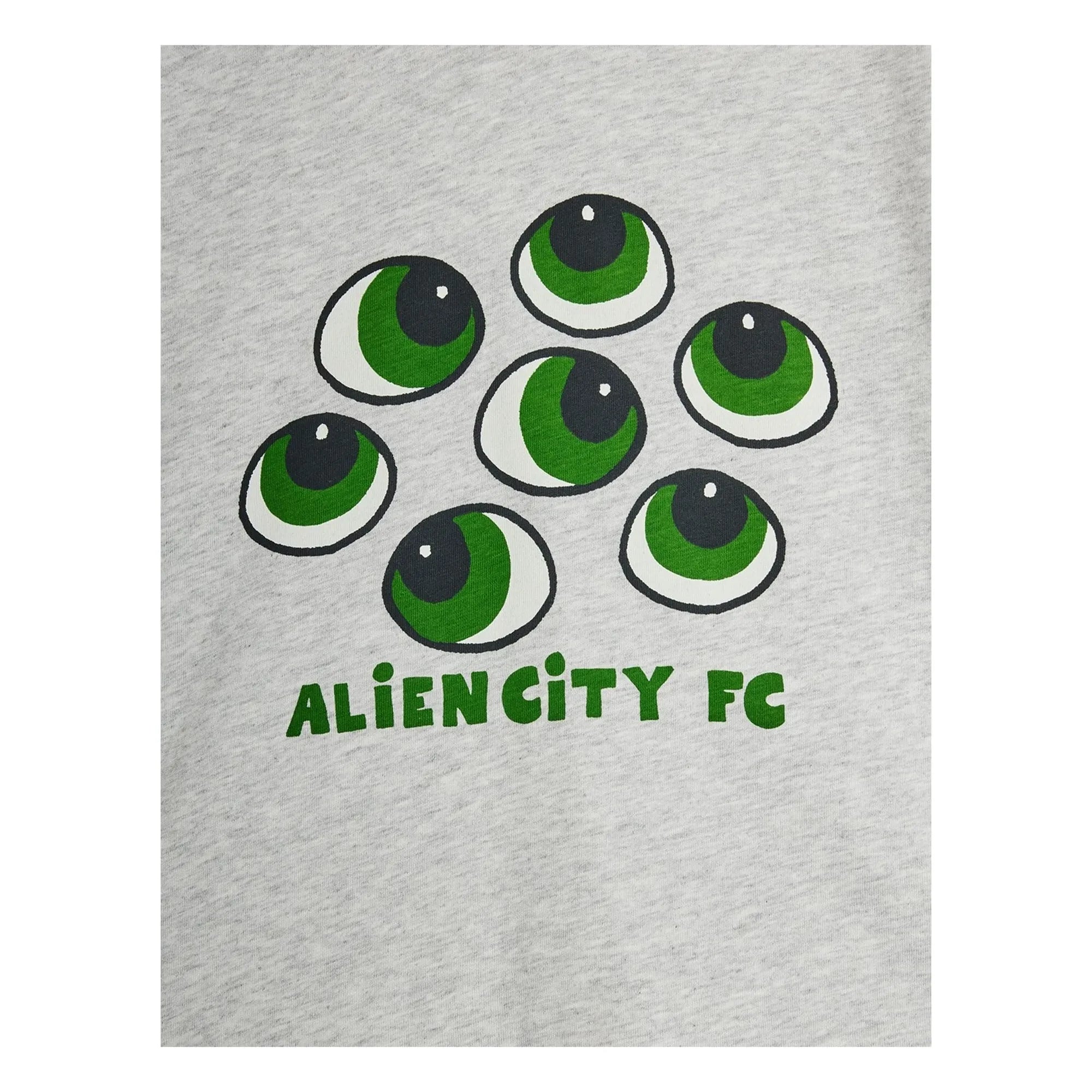 Mini Rodini - Bio-Baumwolle Augen T-Shirt | Grau Meliert