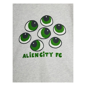 Mini Rodini - Bio-Baumwolle Augen T-Shirt | Grau Meliert