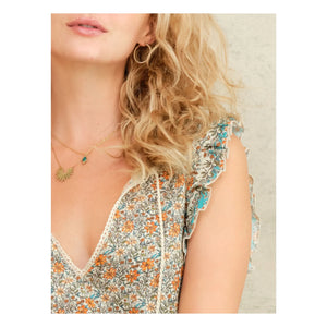 M.A.B.E. - Jaci Baumwollkleid | Orange
