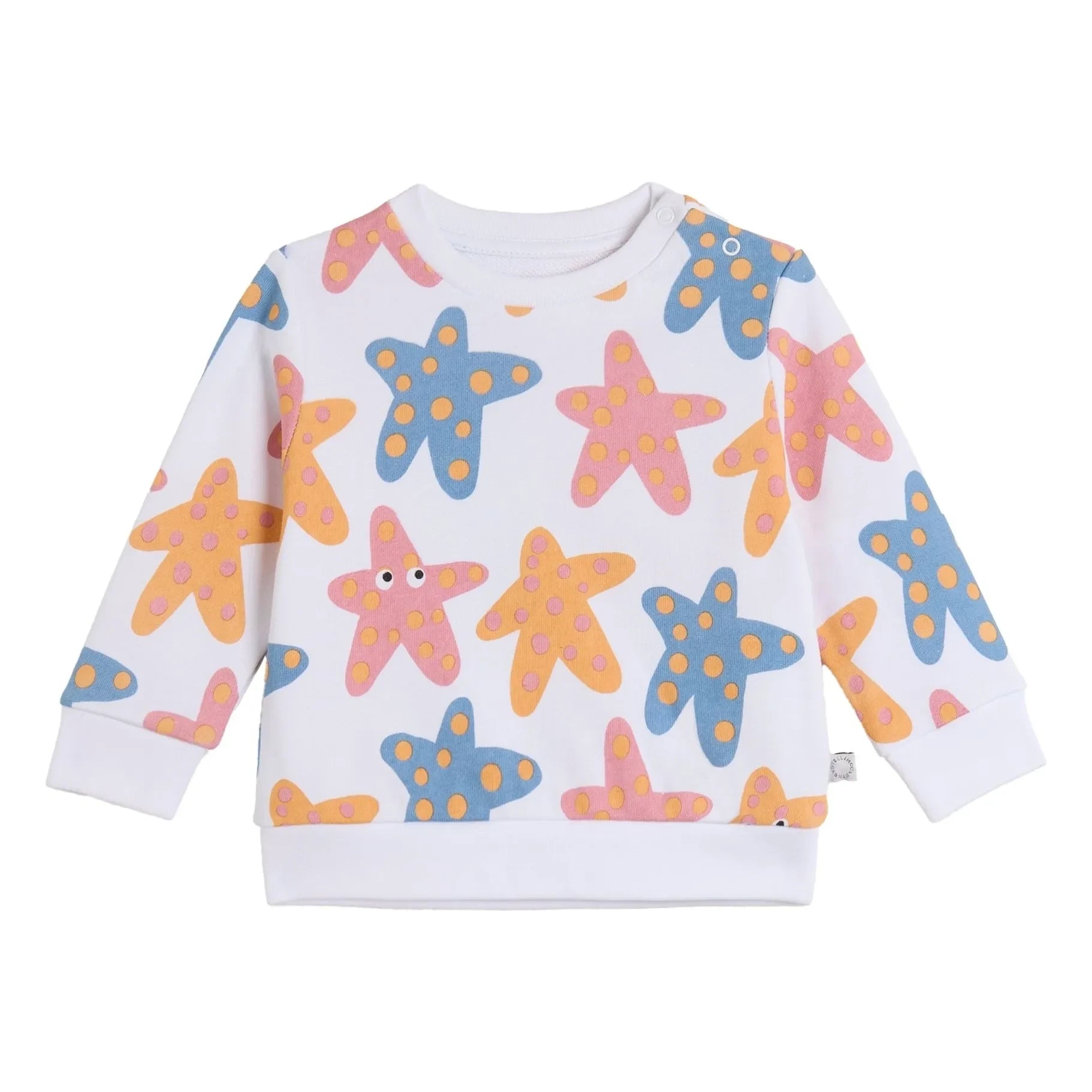 Stella McCartney Kids – Etoiles de Mer Sweatshirt | Weiß